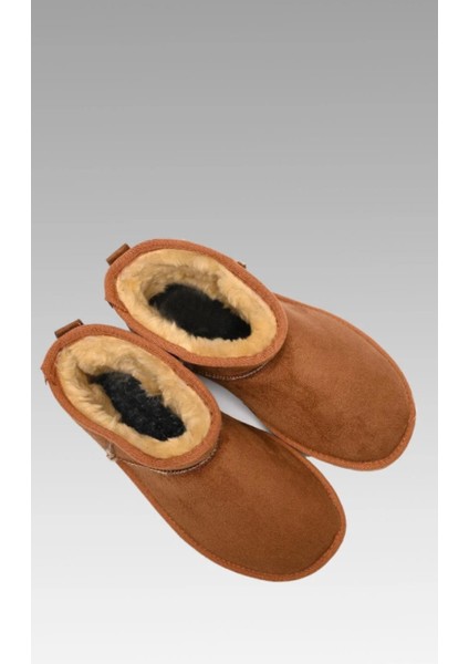 - Süet - Içi Kürklü - Ince Taban - Bilekte Kısa Kadın - Bot & Bootie modelleri