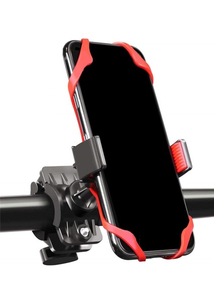 Motosiklet - Bisiklet Gidon Bağlantılı Kıskaçlı Telefon Tutucu Siyah fırsatları