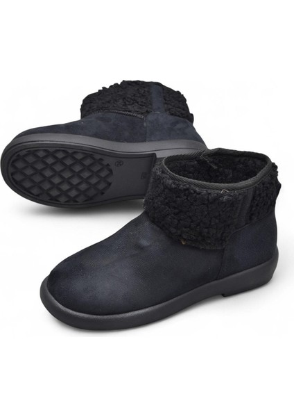 616 Günlük Kadın Bot Süet Içi Kürklü Yüksek Kalın Taban Kışlık Bot indirimleri