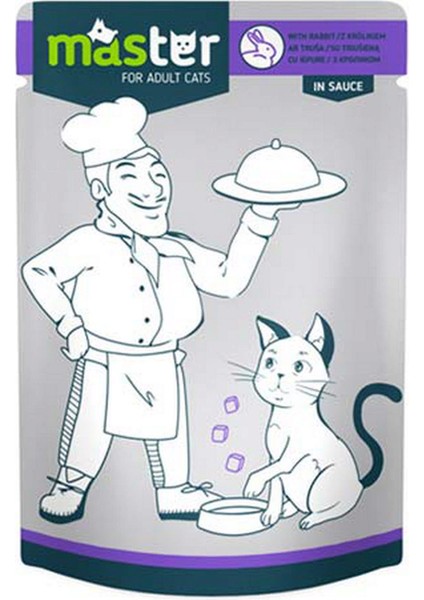 Lzrdwzrd Master Tavşan Etli Pouch Kedi Maması 80 Gr.