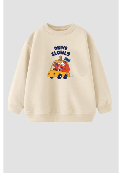Erkek Çocuk Baskılı 3 Iplik Kumaş Pamuklu Sweatshirt fiyatları