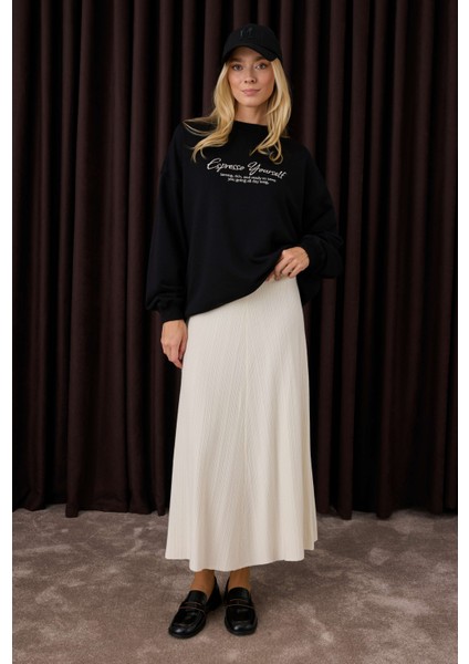 Fitilli Triko Etek Ekru indirimleri