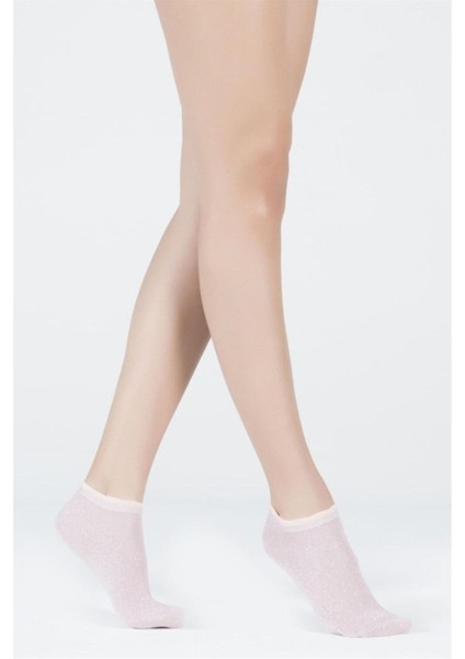 Kadın Shine Patik Çorap Pembe modelleri