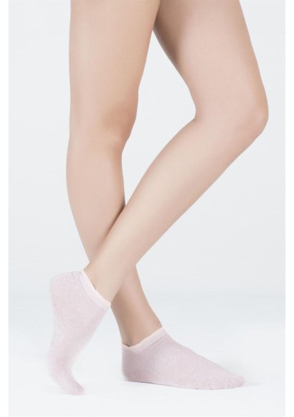 Kadın Shine Patik Çorap Pembe fırsatları