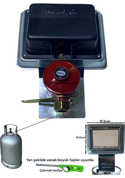 Kamp Soba Dolu Milangaz Tüp Set Küçük Tüp Isıtıcı Soba 2kg Piknik Tüpü Iç Mekan Dış Mekan Kamp Soba indirimleri