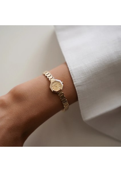 Geneve Zarif Petek Kadran Altın Saat