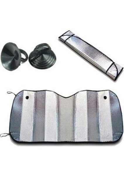 Ön Cam Oto Metalize Alüminyum Uyumlu Katlanabilir Güneşten Koruyucu Perde Güneşlik 150X70CM modelleri