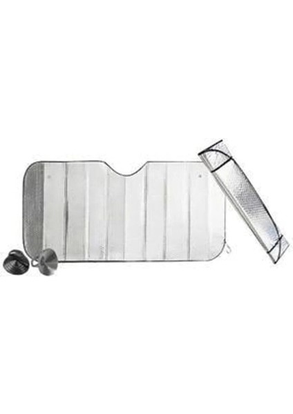 Ön Cam Oto Metalize Alüminyum Uyumlu Katlanabilir Güneşten Koruyucu Perde Güneşlik 150X70CM fırsatları