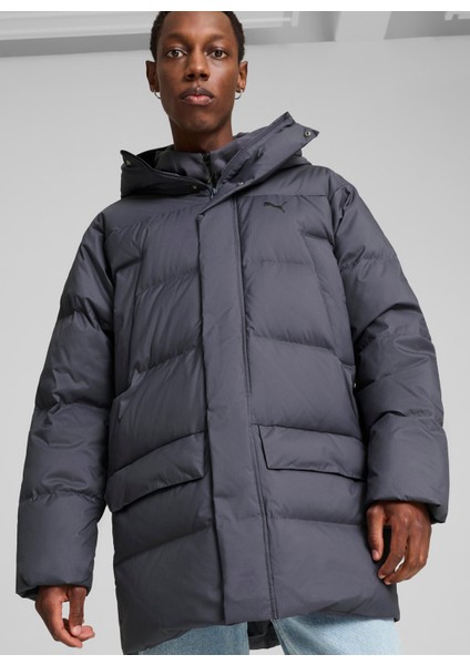 62646669 Protective Down Parka Gala Gri Düz Erkek Mont