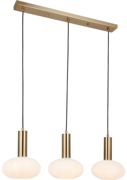 Kabo 3'lü Ada Antik Lak Avize