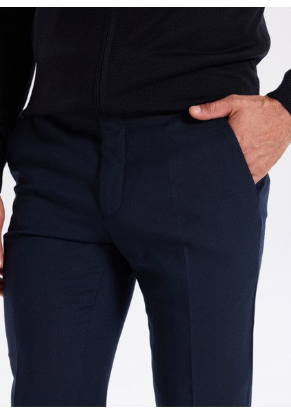 Normal Bel Açık Paça Paça Slim Fit Koyu Lacivert Erkek Pantolon Cıty- 4 fırsatları