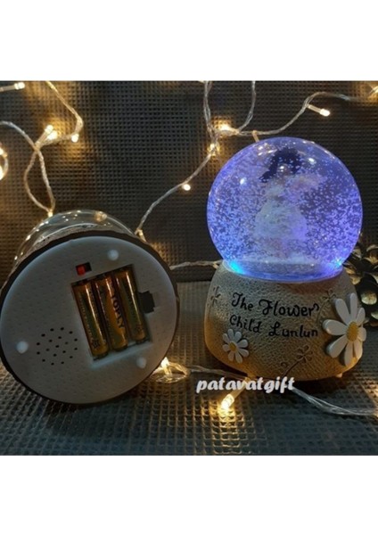 Keman Çalan Papatyalı Kız Püskürtmeli & Işıklı & Müzikli Kar Küresi fırsatları