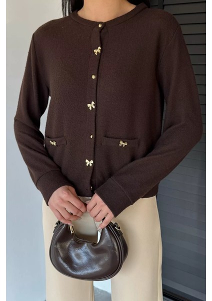 Kadın Fiyonk Düğmeli Triko Hırka P-00018493 modelleri