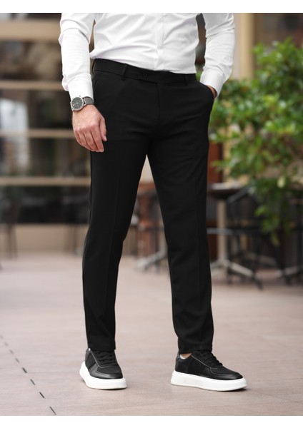 Slim Fit Likralı Kumaş Pantolon fırsatları