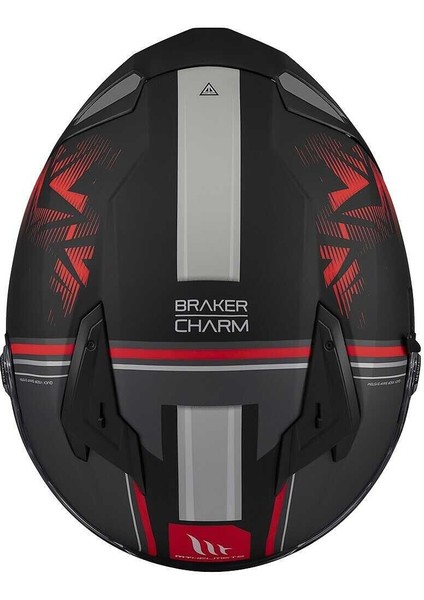 mt Braker Sv Charm B5 Mat Siyah Kırmızı Kapalı Kask indirimleri