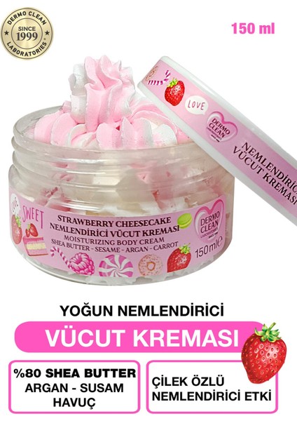 Yoğun Nemlendirici Etkili Çilek Özlü Vücut Kreması 150 ml