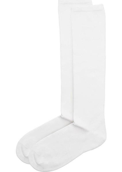 Kadın Beyaz Renkli Famliy Basic Dizaltı Çorap fırsatları