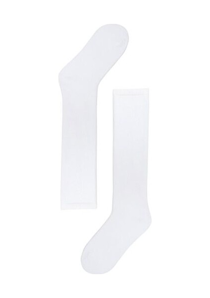 Kadın Beyaz Renkli Famliy Basic Dizaltı Çorap indirimleri
