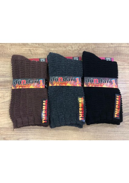 Dündar 6 Çift Kadın Kışlık Havlu Termal Plus Soket Çorap 36 - 40 No fiyatları