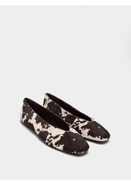 Hayvan Desenli Deri Babet