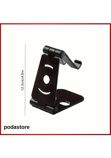 Katlanabilir Masa Üstü Telefon Standı. Siyah Plastik Materyal. Kolay Kullanım. Akrobat Siyah 1 Yıl T modelleri