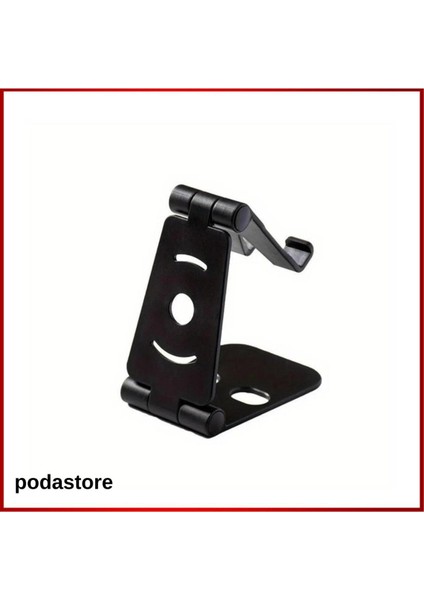 Katlanabilir Masa Üstü Telefon Standı. Siyah Plastik Materyal. Kolay Kullanım. Akrobat Siyah 1 Yıl T indirimleri