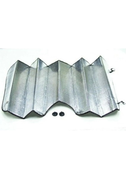 2 Adet Araba Ön ve Arka Cam Güneşliği Vantuzlu Parlak Alüminyum Katlanabilir Oto Güneşlik (130X60CM) modelleri