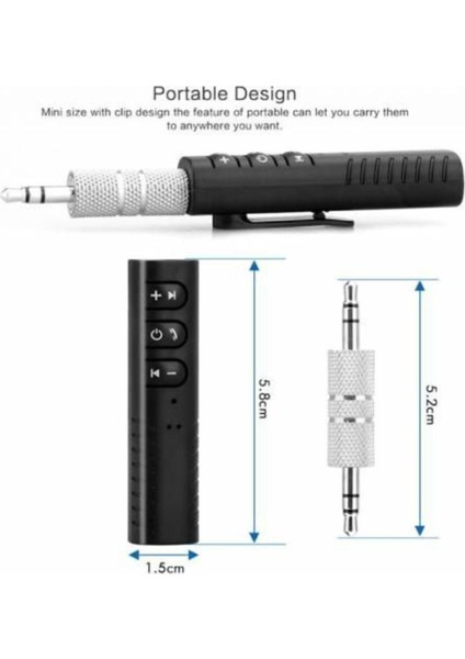 Bluetooth Ses Alıcısı Aux Oto Araç Teyp Kiti Android Ios Uyumlu B09 Tr fırsatları