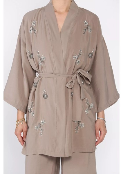 Taşlı Kimono Pantolon Ikili Takım P-00017514 fırsatları
