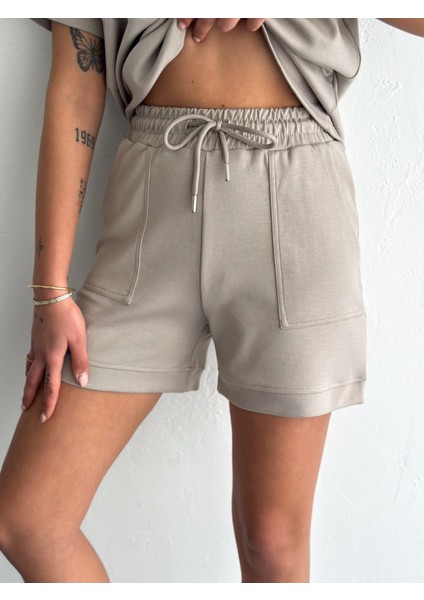 Şortlu Takım Modal Kumaş /şortlu Takım Tavşan Nakışlı Günlük Kullanıma Uygun fırsatları