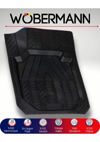 Wöbermann 4d Universal Oto Paspas – Kaymaz, Yüksek Kenarlı, Koku Yapmayan, Tüm Araçlara Uyumlu