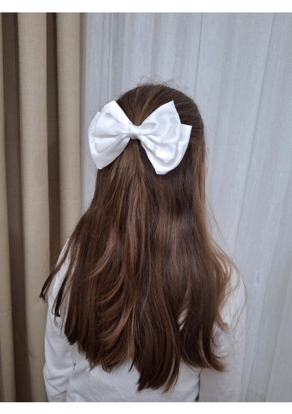 Kadın 3’lü Fiyonk Saç Tokası Seti + Scrunchie Hediyeli - Inci Işıltısı modelleri