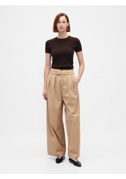 Kadın Kahverengi Cashsoft Stretch Baby T-Shirt indirimleri