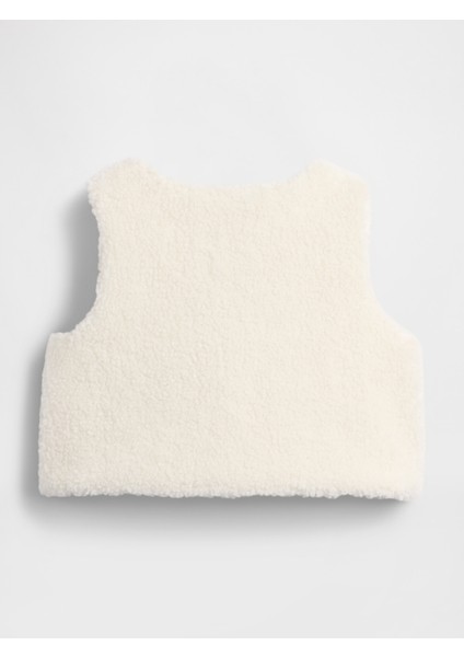 Bebek Kırık Beyaz Sherpa Yelek modelleri