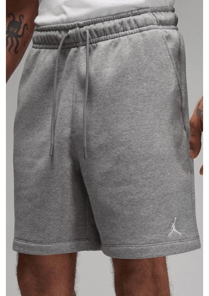 Jordan Brooklyn Fleece Men's Shorts Erkek Pamuklu Şort Gri
