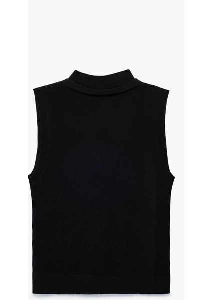 Düğmeli V Yaka Triko Yelek fırsatları