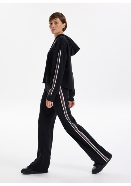 Siyah Kadın Eşofman Altı F5WL-EA0043