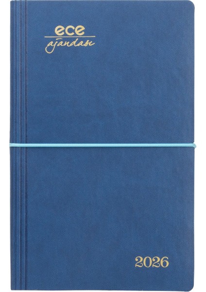 Ajandası Yeni Akçay 2026 Lacivert - Günlük Çizgili 12X18