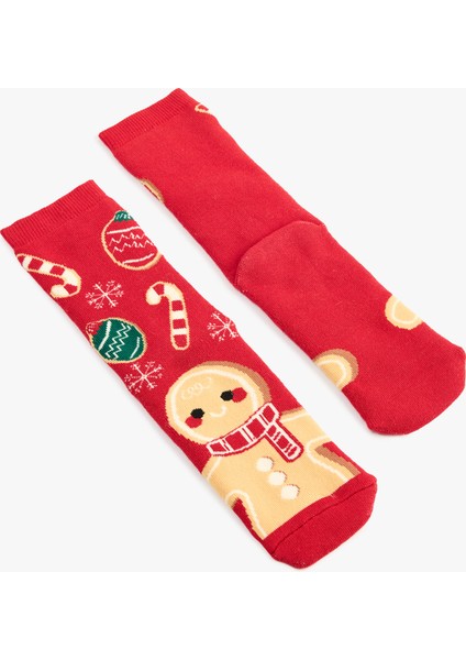 Yılbaşı Temalı Pamuklu Kalın Soket Çorap fiyatları