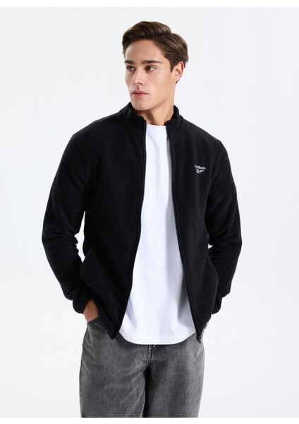 Cn 10904 Pıer Polar Fz Siyah Regular Fit Düz Erkek Zip Ceket modelleri