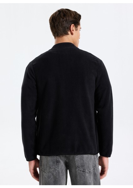 Cn 10904 Pıer Polar Fz Siyah Regular Fit Düz Erkek Zip Ceket indirimleri