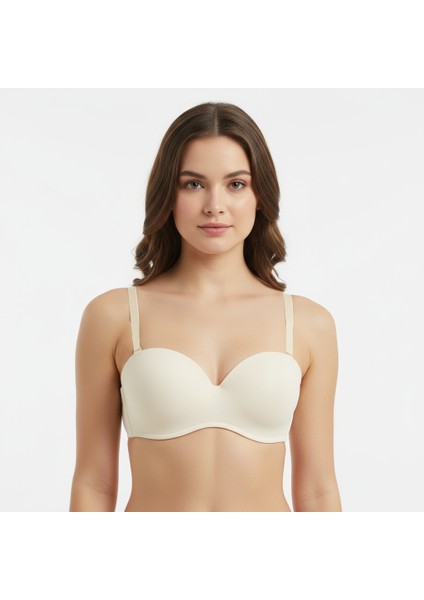Kadın Straplez Micro Kum Rengi Sütyen BB2000