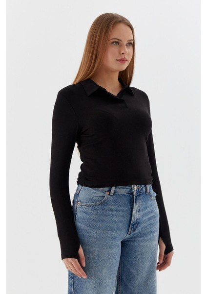 Polo Yaka Body Sıyah modelleri