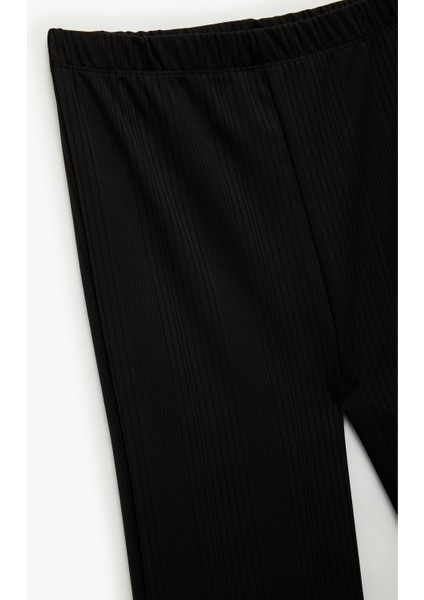 Beli Lastikli Dokulu Basic Bol Paça Pantolon modelleri