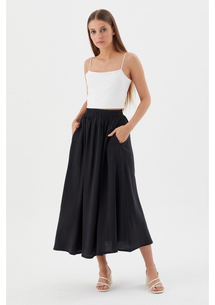 Beli Lastikli Balon Etek Sıyah