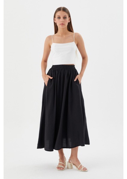 Beli Lastikli Balon Etek Sıyah modelleri