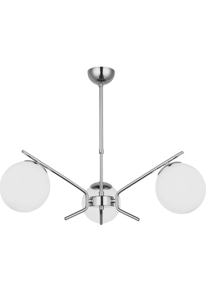 Petos 3'lü Krom Sarkıt Avize