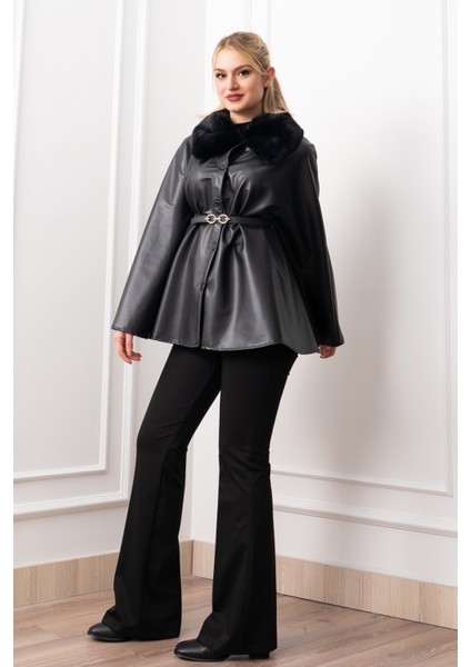 Luxury Winter Faux Leather Panço 2615