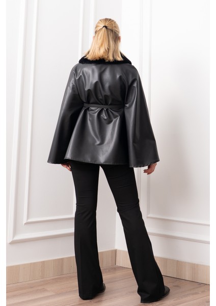 Luxury Winter Faux Leather Panço 2615 indirimleri