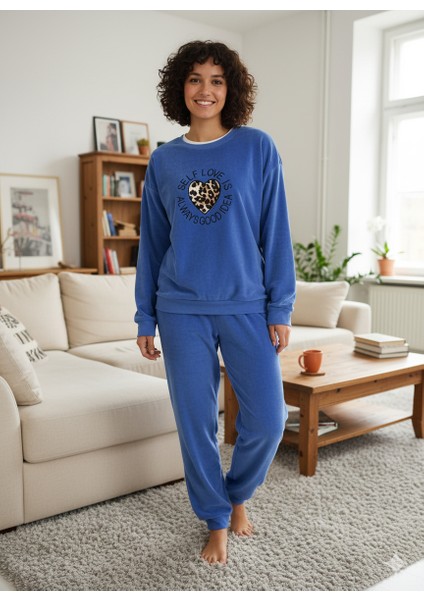 Kışlık Polar Kumaş Uzun Kol Kadın Pijama Takımı fiyatları